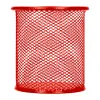 Pot à crayons q-connect maille métallique hauteur 105mm diamètre 86mm coloris rouge