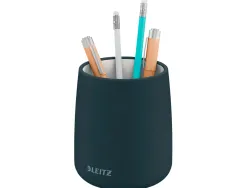 Pot a crayon leitz cosy ceramique gris 108mm diametre 85mm