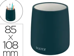 Pot a crayon leitz cosy ceramique gris 108mm diametre 85mm