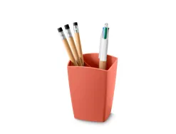 Pot a crayons cep pro ps capacite 32 crayons 74x74x95mm coloris terracotta
