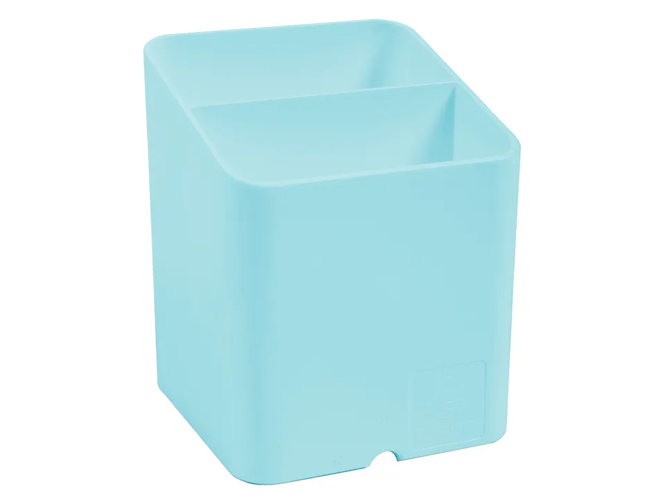 Pot a crayons exacompta pen-cube aquarel 2 compartiments coloris vert pastel
