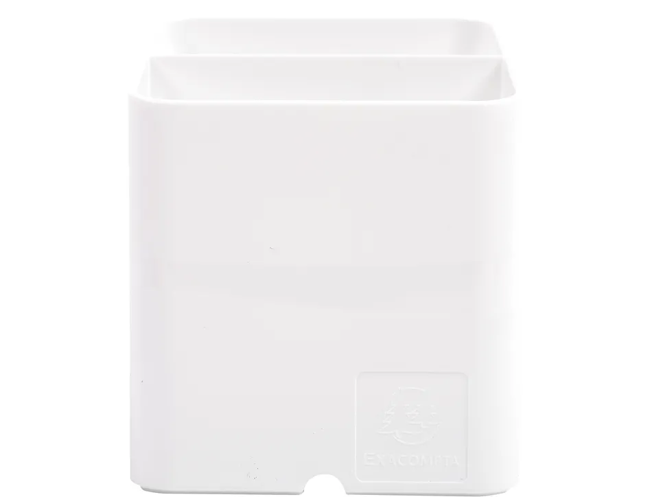 Pot a crayons exacompta pen-cube magnetique 2 compartiments coloris blanc