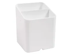 Pot a crayons exacompta pen-cube magnetique 2 compartiments coloris blanc