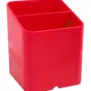 Pot a crayons exacompta pen-cube iderama 2 compartiments passe-cable 74x74x93mm coloris framboise