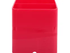 Pot a crayons exacompta pen-cube iderama 2 compartiments passe-cable 74x74x93mm coloris framboise
