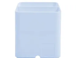 Pot a crayons exacompta pen-cube aquarel 2 compartiments coloris bleu pastel