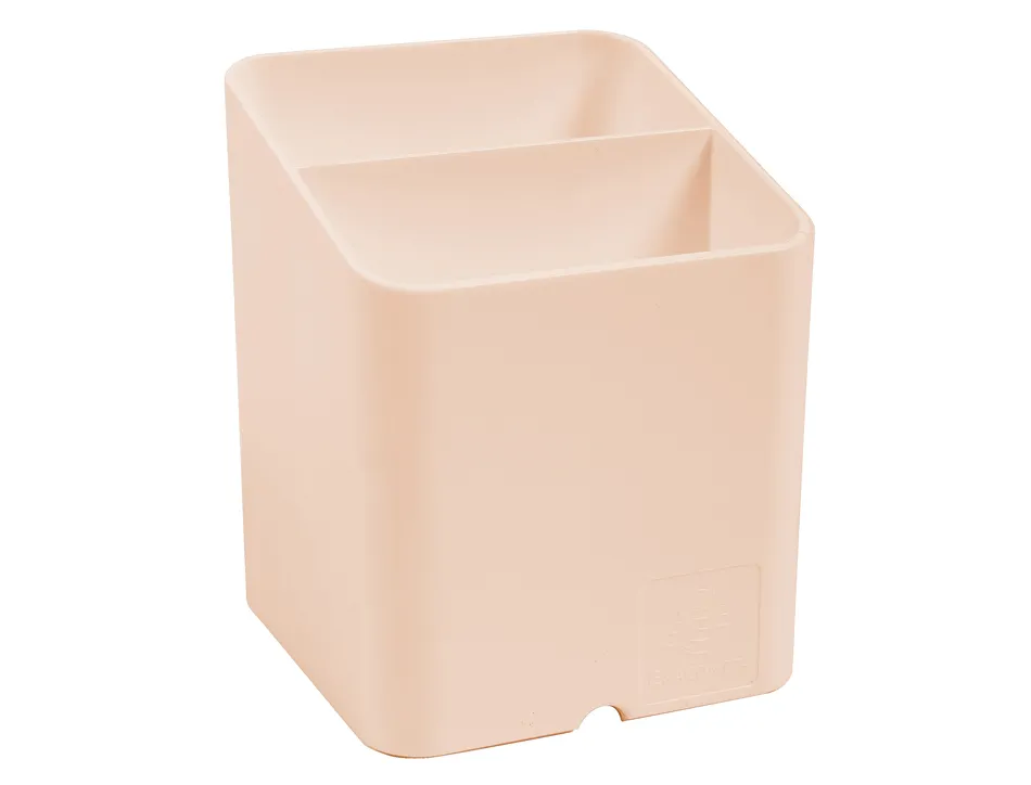 Pot a crayons exacompta pen-cube aquarel 2 compartiments coloris corail