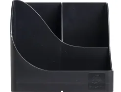 Pot a crayons exacompta pen-wave neo deco 5 compartiments coloris noir