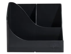 Pot a crayons exacompta pen-wave neo deco 5 compartiments coloris noir