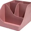 Pot a crayons exacompta pen-wave skandi 5 compartiments coloris vieux rose