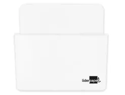Pot a crayons liderpapel plastique magnetique 125x75x40 mm blanc