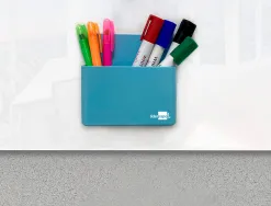 Pot a crayons liderpapel plastique magnetique 125x75x40 mm bleu