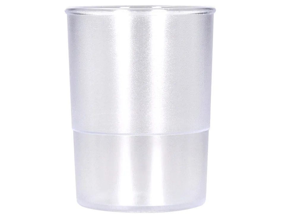 Pot a crayons q-connect plastique diametre 75mm hauteur 100mm coloris transparent