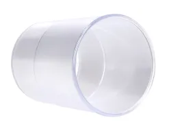 Pot a crayons q-connect plastique diametre 75mm hauteur 100mm coloris transparent
