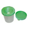 Pot anti-verse pour peinture faibo hermetique avec couvercle coloris assortis