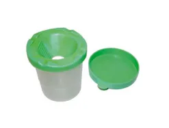 Pot anti-verse pour peinture faibo hermetique avec couvercle coloris assortis