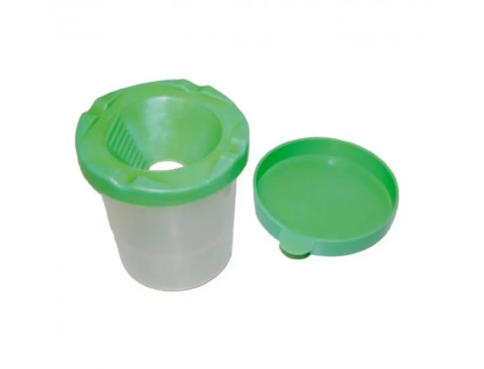 Pot anti-verse pour peinture faibo hermetique avec couvercle coloris assortis
