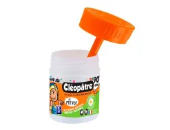 Pot de colle blanche cleopatre en pate de 35gr a l'odeur d'amande avec spatule