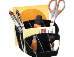 Pot multifonctions cep polystyrène antichoc brillant 8 compartiments 143x93x158mm coloris noir