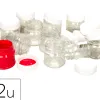 Pot o'color vide ouverture total couvercle vissant 50ml transparent sachet 12 unites