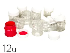 Pot o'color vide ouverture total couvercle vissant 50ml transparent sachet 12 unites