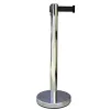 Poteau guide viso file attente chrome sangle longueur 2m coloris rouge