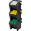 Poubelle cep tri selectif tower 30l kit 3 unites