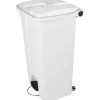Poubelle container pédale polyéthylène résiste chocs agents chimiques produits entretien 2 roues 90l l500xh790xp400mm
