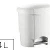 Poubelle hygiénique pédale + bac intérieur amovible idéale salle de bains 4l