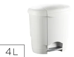 Poubelle hygiénique pédale + bac intérieur amovible idéale salle de bains 4l