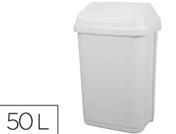 Poubelle plastique à couvercle basculant 50l