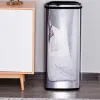 Poubelle q-connect metallique ouverture automatique capacite 80l