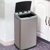 Poubelle q-connect metallique ouverture automatique capacite 60l