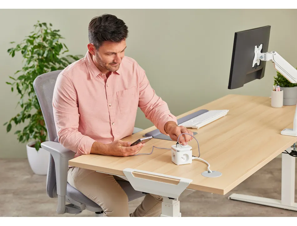 Power cube fellowes multiprises coloris blanc