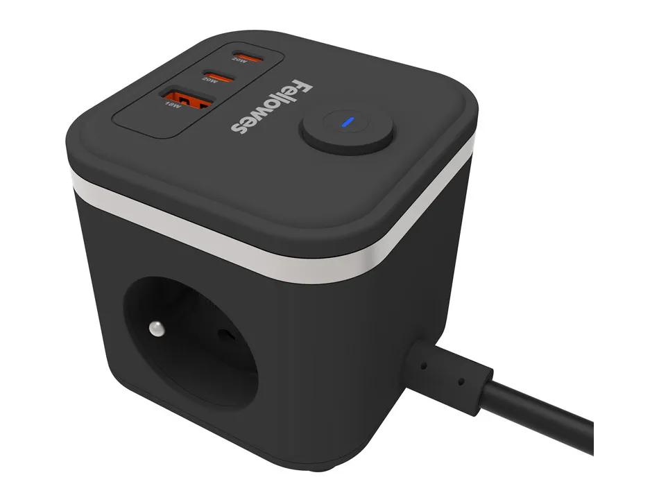 Power cube fellowes multiprises coloris noir