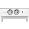 Power desk 2 fellowes multiprises coloris blanc