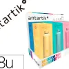 Presentoir antartik bouteille isotherme acier inoxydable sans bpa 750ml coloris assortis 8 unites