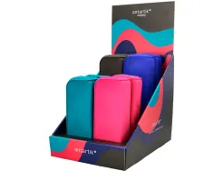 Presentoir antartik fourre-tout modeles prisma coloris fonces 185x50x75mm 8 unites