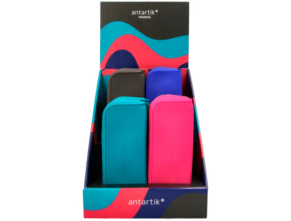 Presentoir antartik fourre-tout modeles prisma coloris fonces 185x50x75mm 8 unites