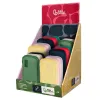 Presentoir de 6 trousses liderpapel funky 3 fermetures eclair 400x220x230mm