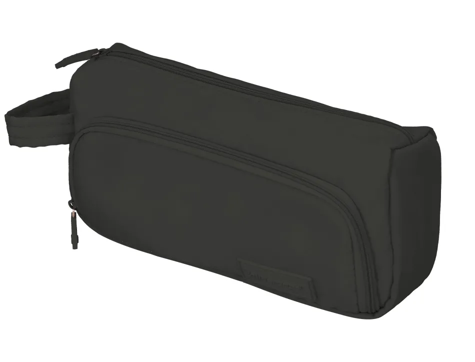 Presentoir de 5 trousses liderpapel minibag 2 fermetures eclair avec poche interieure 290x310x230mm