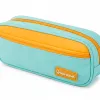 Presentoir de 6 trousses liderpapel duo 2 fermetures eclair avec poche a l'avant dim 300x230x385mm