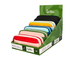 Presentoir de 5 trousses liderpapel duo 3 fermetures eclair avec poche a l'avant 300x230x385mm