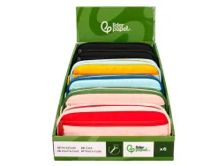 Presentoir de 5 trousses liderpapel duo 3 fermetures eclair avec poche a l'avant 300x230x385mm