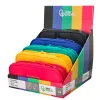 Presentoir de 5 trousses liderpapel color pop 2 fermetures eclair avec 1 compartiment extensible