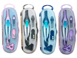Presentoir liderpapel compas lock device adaptateur universel et mines coloris assortis 12 unites