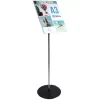 Presentoir pied exacompta aluminium vertical a3 coloris noir