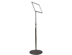 Presentoir sur pied tarifold magneto support metal hauteur 63 a 115cm coloris noir