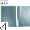 Protege documents exacompta a4 couverture polypro souple mate 60 vues grainees anti reflet coloris vert
