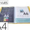 Protege documents exacompta a4 couverture polypro souple mate 60 vues grainees anti reflet coloris jaune
